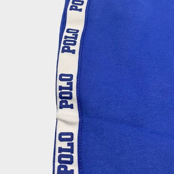 Polo Ralph Lauren Kids Striped Polo Logo Fleece Track Pants Youth size 3/ 3T New - Picture 3 of 10